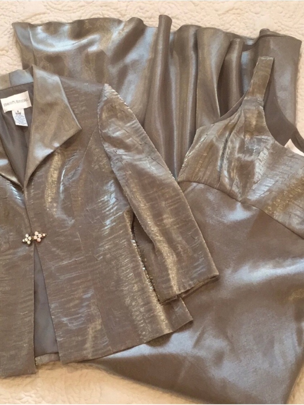 David’s Bridal Formal 2-Piece Dress/Jacket Set Mother Of Bride size 8